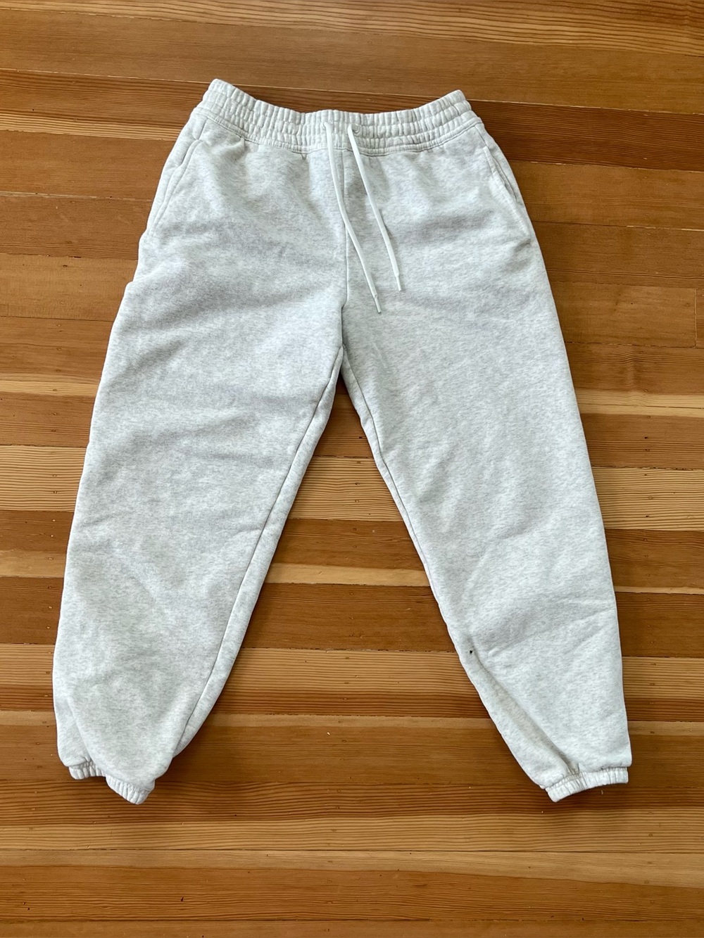 Athleta mid rise grey Heather sweatpant joggers